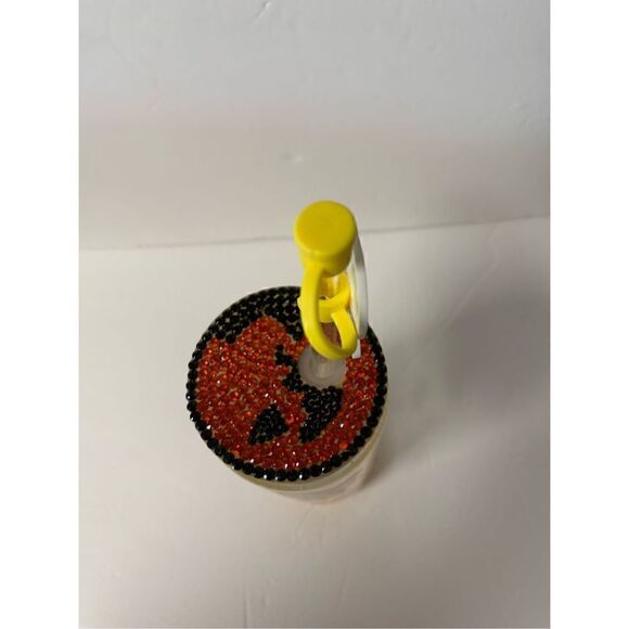 Halloween Snow Globe Sam Double walled beer glass can shaped with bamboo lid, gl - Picture 5 of 7